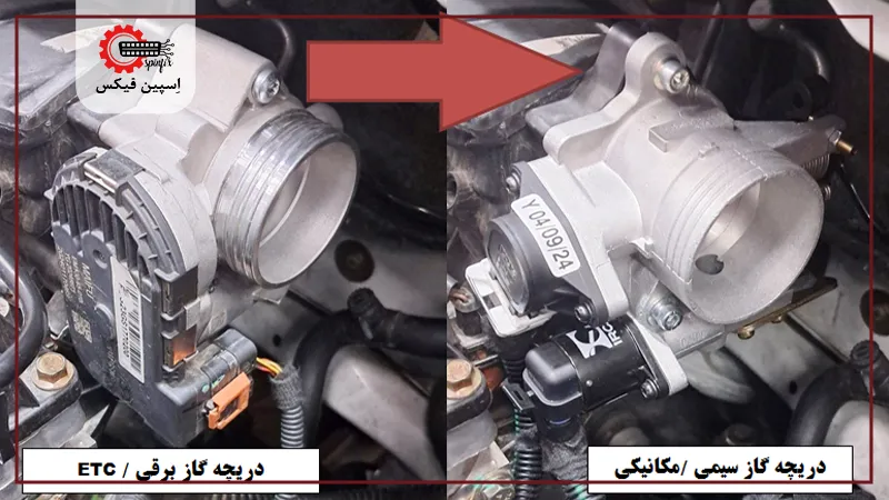 تبدیل دریچه گاز برقی به سیمی
