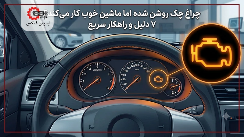 علت روشن شدن چراغ چک خودرو ولی ماشین خوب کار می کند